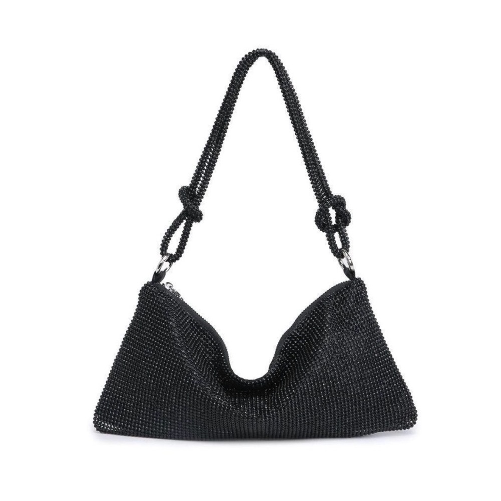 Whitehouse BlackMarket Black Beaded Women's Bag NWOT